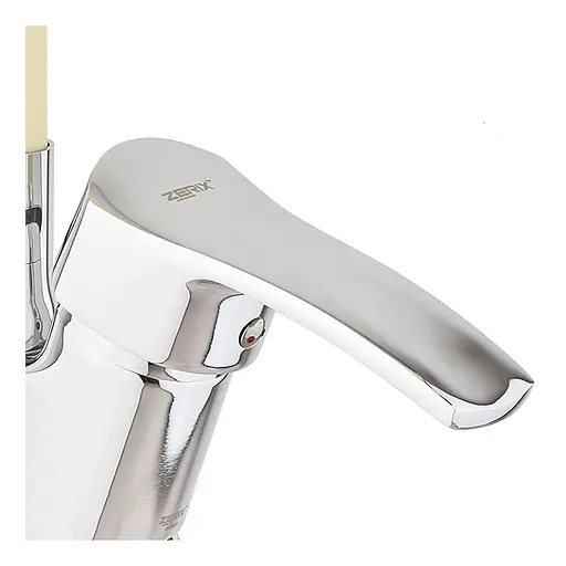 Смеситель для кухни Zerix YUB 279 Ivory с силиконовым изливом ZX4977 Хром - фото 2