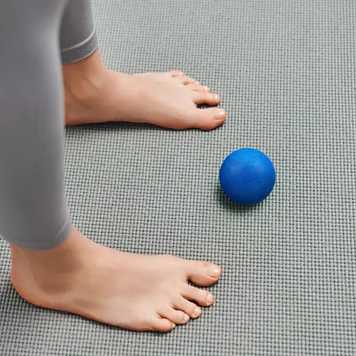 Масажний м'яч Gymtek 63 мм синій - фото 3