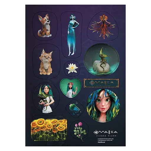 Набор детских наклеек "Приключения Мавки" 1765003 стикер-пак № 3, 2 листа