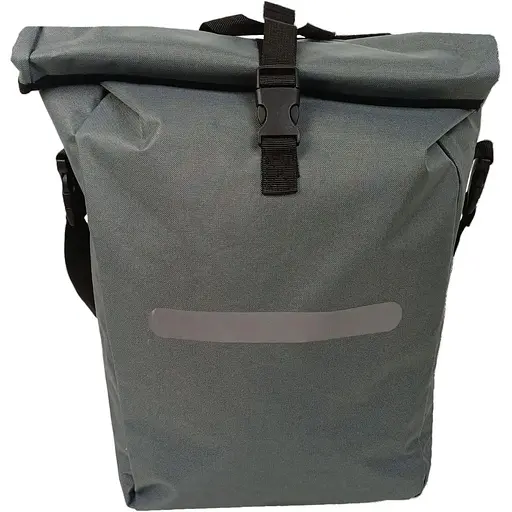 Велосипедная сумка Bikemate на багажник с дождевиком 22L серая sum0028926 - фото 1