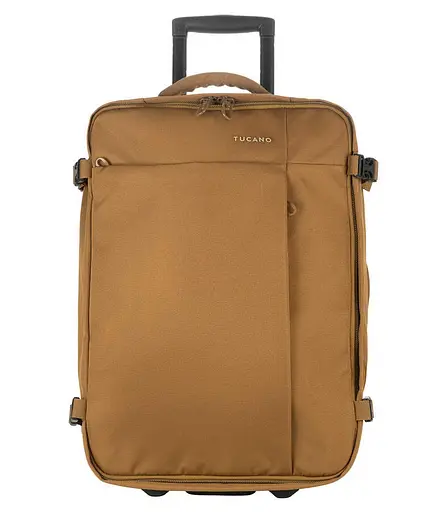 Tucano Сумка дорожная на 2-х колесах, Tugo S Trolley, 34л, полиэстер, коричневая - фото 5