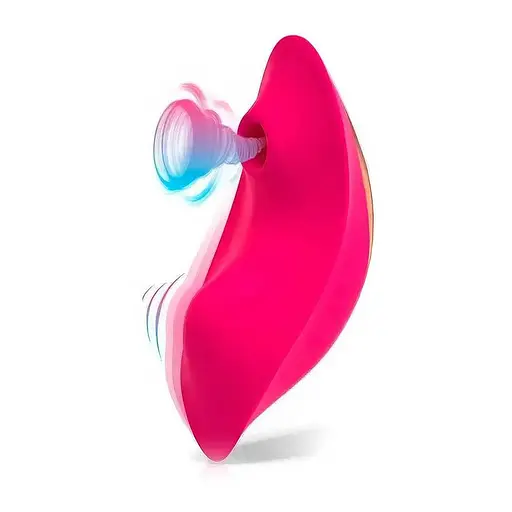 Смарт-вибратор вакуумный JOS pimpit для женщин силиконовый 18 режимов 88 мм розовый - фото 2