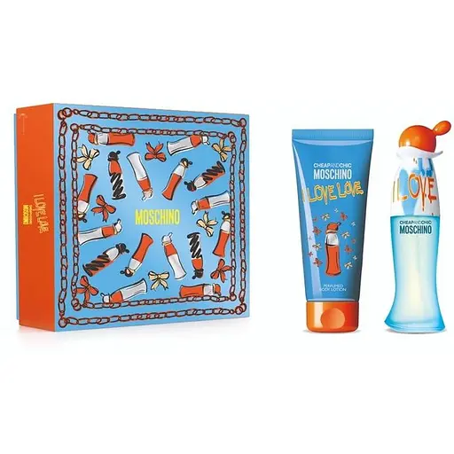 Набір для жінок Moschino  I Love Love: Туалетна вода 50 мл + Лосьйон для тіла 100 мл