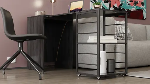 Стіл-тумба трансформер Смарт 2/2 Ferrum-decor 750x1450x600 Чорний метал ДСП Сосна Кембра 16 мм (FRD-105104) - фото 12