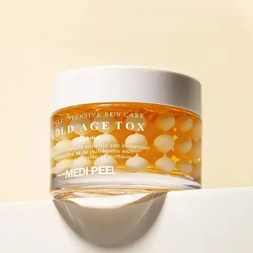 Омолаживающий капсульный крем с экстрактом золотого шелкопряда Gold Age Tox Cream Medi-Peel 50 мл - фото 4