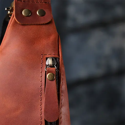 Чоловіча практична бананка із натуральної вінтажної шкіри SHVIGEL 29х11х4,5 см sum0027469 - фото 20