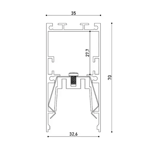 LED профіль підвісний з розсіювачем PC матовий опал, 3м KLOODI KLP3570 3 - фото 2