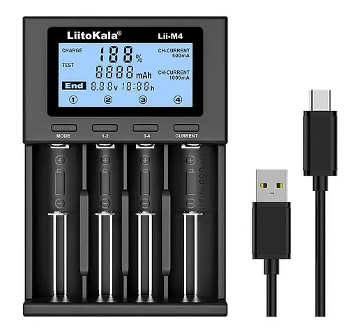 Универсальное заряднoe устройство Liitokala lii-М4 (на 4 канала)