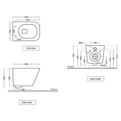 Унитаз подвесной Jaquar Aria ARS-WHT-39953BIUFSM с сидением Soft Close, Белый - фото 2