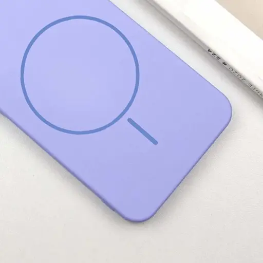 Чохол Lakshmi Silicone Cover Full Camera (AA) with MagFit для Samsung Galaxy S24 FE Бузковий / Dasheen - фото 2