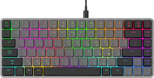 Клавіатура GamePro MK141R Red Swich RGB Dark Gray