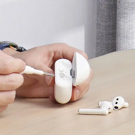 Набір для чищення навушників HAGiBiS Cleaning Pen For AirPods (CP01) White - фото 4