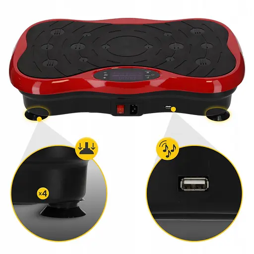 Віброплатформа для тренувань 4FIZJO Ultra+ з пультом та еспандерами 4FJ0593 (P-5905973401531) - фото 14