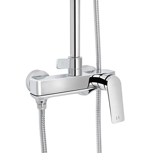 Душова система універсальна Qtap Vlasta New на три споживача (з виливом) QTVLA111CRM45650 Chrome, Хром - фото 10