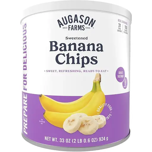 Сублімовані банани Augason Farms з великим терміном придатності 10 років 22 порції