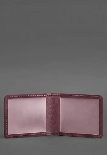 Кожаная обложка для удостоверения с гербом, бордовый Crazy Horse - фото 3