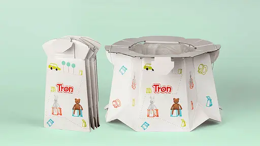 Раскладной одноразовый горшок для детей Tron - фото 3