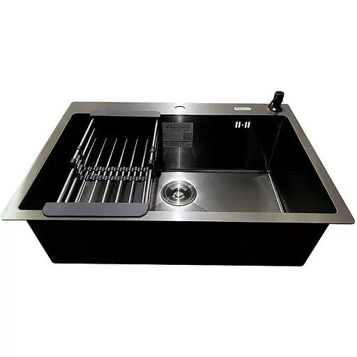 Кухонна мийка Romzha Arta U-650S Max BL - фото 4