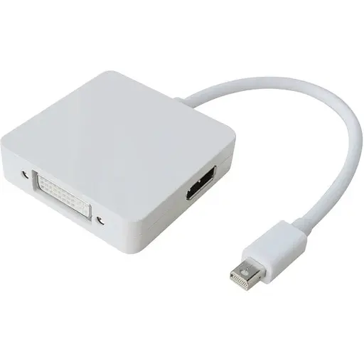 Перехідник mini DisplayPort M HDMI/DisplayPort/DVI 24+5 FHD 1080p кабель 0.2 м