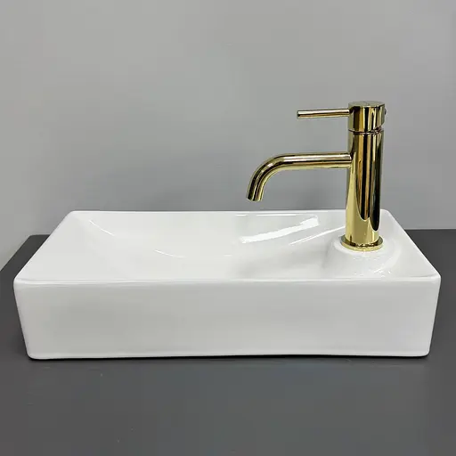 Умивальник VBI Malvizzo L white накладний підвісний VBI-015622, Білий - фото 5