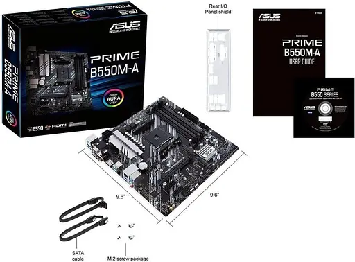 Материнская плата ASUS PRIME B550M-A (Prime B550M-A) (Socket AM4, AMD B550, Micro-ATX) - фото 5