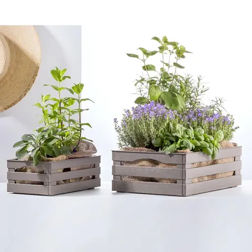 Ящик для хранения Tina 2 25x31x11,5h серо-бежевый - фото 3