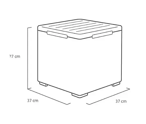 Стіл-скриня Keter Vigo графіт 50 л - фото 10