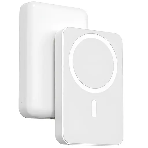 Павербанк Remax RPP-65 / 10000 мАг / до 20 Вт / USB-C + MagSafe / PD+QC / Білий - фото 1