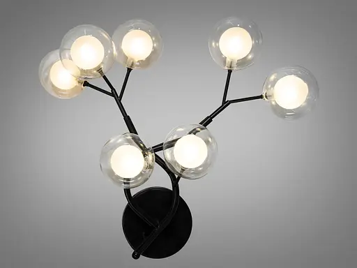 Бра "Світлячок" на 7 ламп, чорного кольору - фото 1