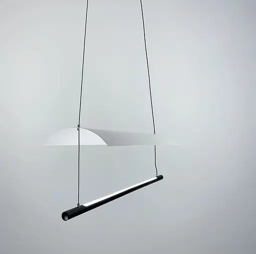 Підвісний світильник 30х15 см | Арт. AA233-300 BK+WT | Line F - фото 3