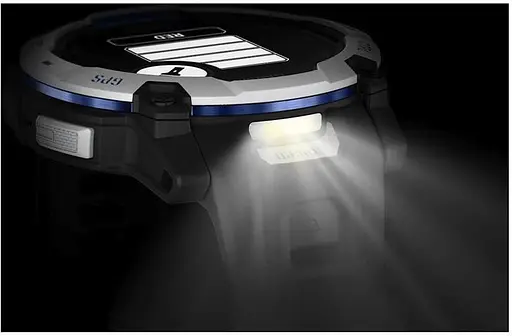 Смарт-годинник Garmin Instinct 3 50mm Solar Whitestone with Black Band (010-02935-03) - фото 5