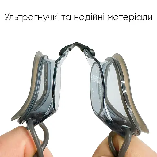 Окуляри для плавання Renvo Mavo Уні Anti-fog Чорний, Сірий OSFM (2SG110-02) - фото 7
