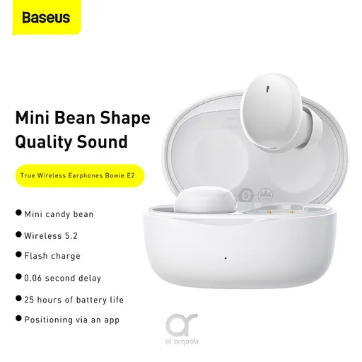 Навушники Baseus E2 True Wireless Earphones Bowie | (NGTW090001) white - фото 2