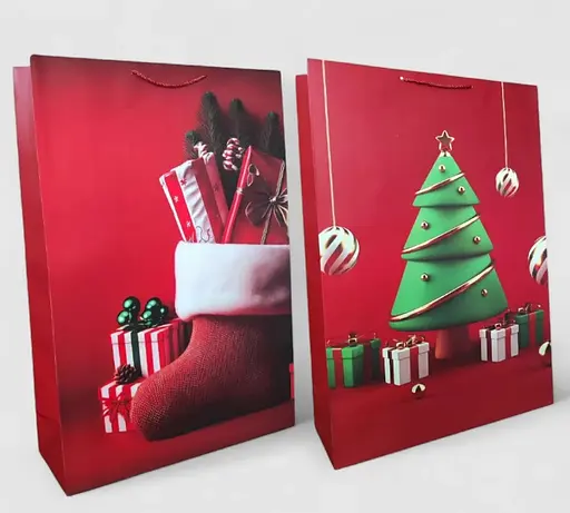 Подарунковий пакет "Новий Рік" 50х72х18см, набір з 2-х штук bl2502-216