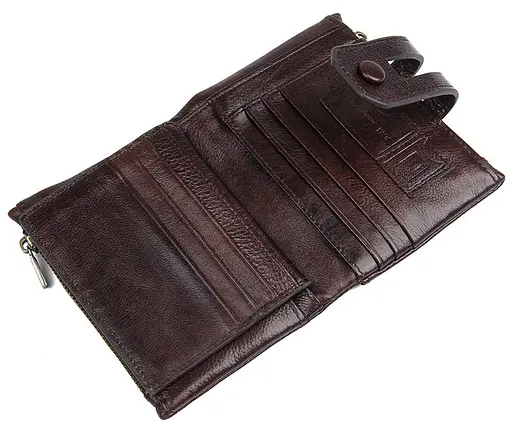 Чоловічий шкіряний гаманець Vintage 9.2x12 см acs0015718 - фото 9