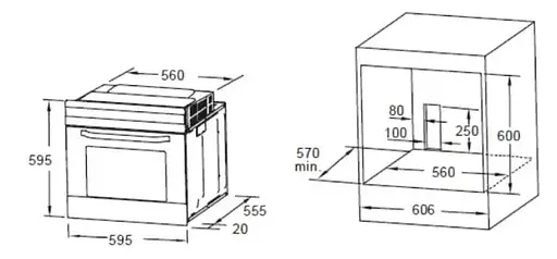 Духова шафа Heinner HBO-M654G-GBK - фото 2