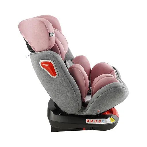 Автокрісло Joy SafeMax SF-91540, система Isofix, група 1-2-3, обертання 360°, рожевий - фото 7