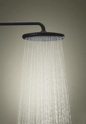 Душова система з термостатом для настінного монтажу Grohe Tempesta System 250 266702431, Чорний матовий - фото 7