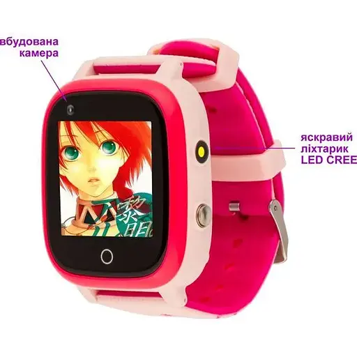 Smart Watch AmiGo GO005 4G WIFI Thermometer Pink UA UCRF - фото 2