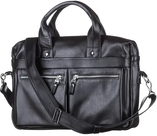 Чоловіча шкіряна сумка SHVIGEL 38х26х7-10 см sum0012571 - фото 5