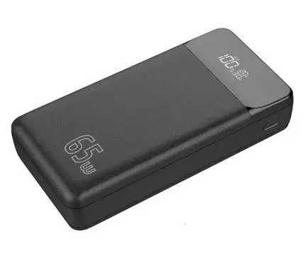 Зовнішній акумулятор для заряджання ноутбуків 65W - Profit R18 30000mAh чорний - фото 1