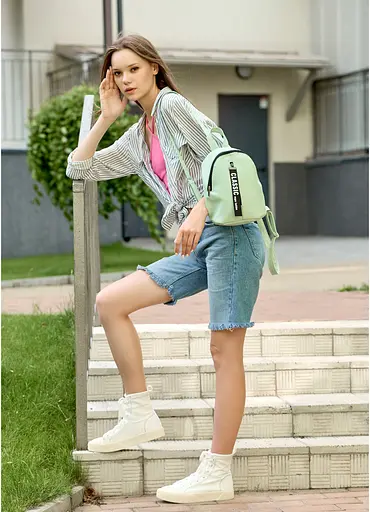 Жіночий прогулянковий рюкзак Sambag Mane MQT м'ята (18228014e) - фото 7