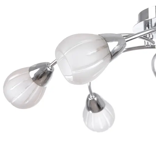 Люстра потолочная Brille галогенная G9 40W CHR (BR-367C/6) - фото 2