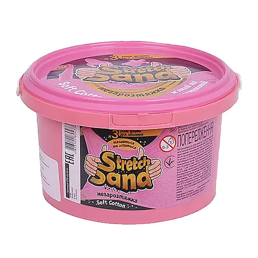 Набір креативної творчості "Stretch Sand" STS-02-01U 400 гр Рожевий