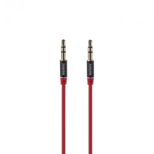 Аудіокабель Aux Remax 3.5 мм Aux Jack Cable L100 1 м червоний - фото 3