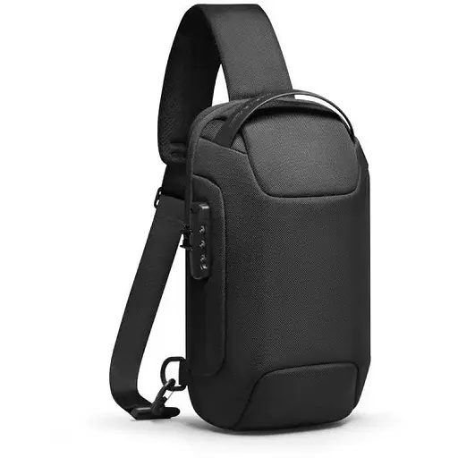 Рюкзак Mark Ryden на одно плечо Mini Odyssey MR7116 с кодовым замком и USB-портом Черный - фото 1