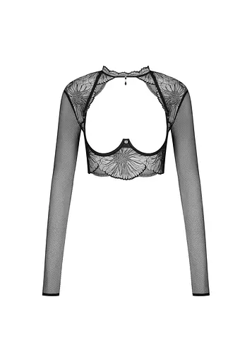 Топ Obsessive Mibelia XS/S чорний - фото 7