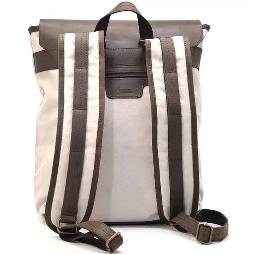 Рюкзак городской, парусина+кожа TARWA 40х30х16 см sum0028436 - фото 5