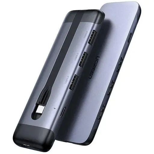 Конвертер адаптер Ugreen CM285 Usb-C Hub to 3 Usb 3.0 + HDMI хаб преобразователь - фото 1