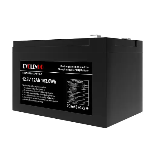 Аккумуляторная батарея литий-железо-фосфатная 12.8В 12Ач Cyclen 12.8V 12AH LiFePo4 (44-00076) - фото 3
